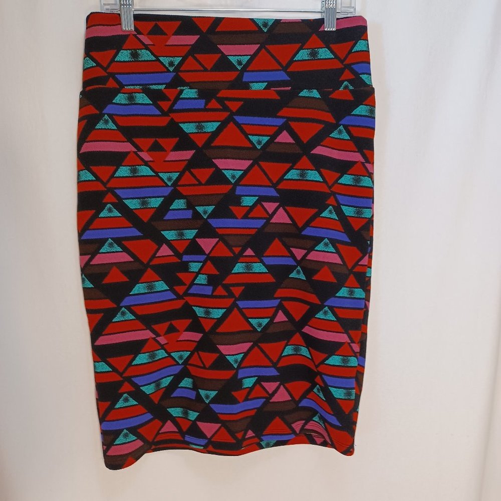 lularoe skirt, colorful pattern , stretch material large